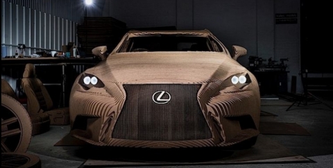 Lexus Origami Car, el vehículo premium de cartón